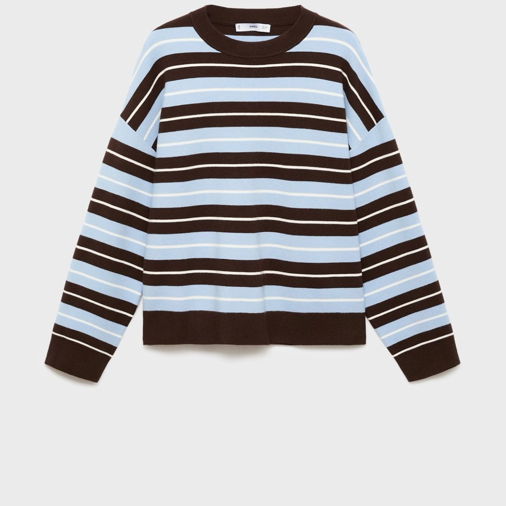 Striped Brown and Blue mango Sweater